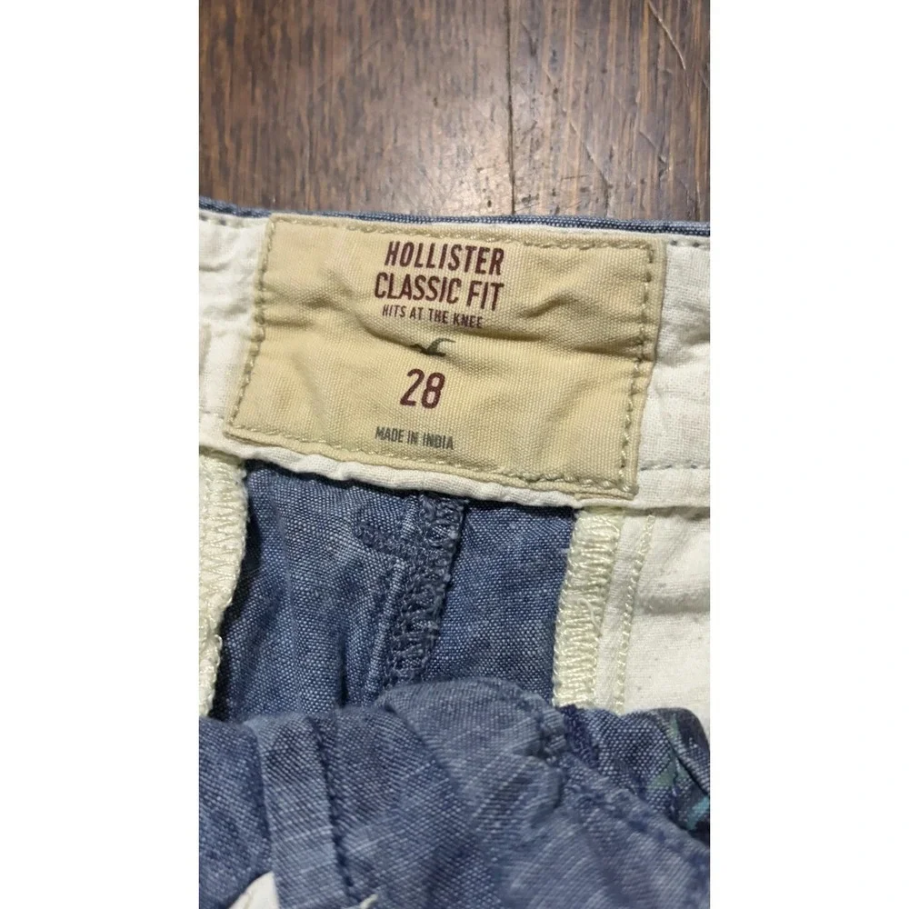 MEN'S HOLLISTER CLASSIC FIT Floral CASUAL SHORTS SIZE 28